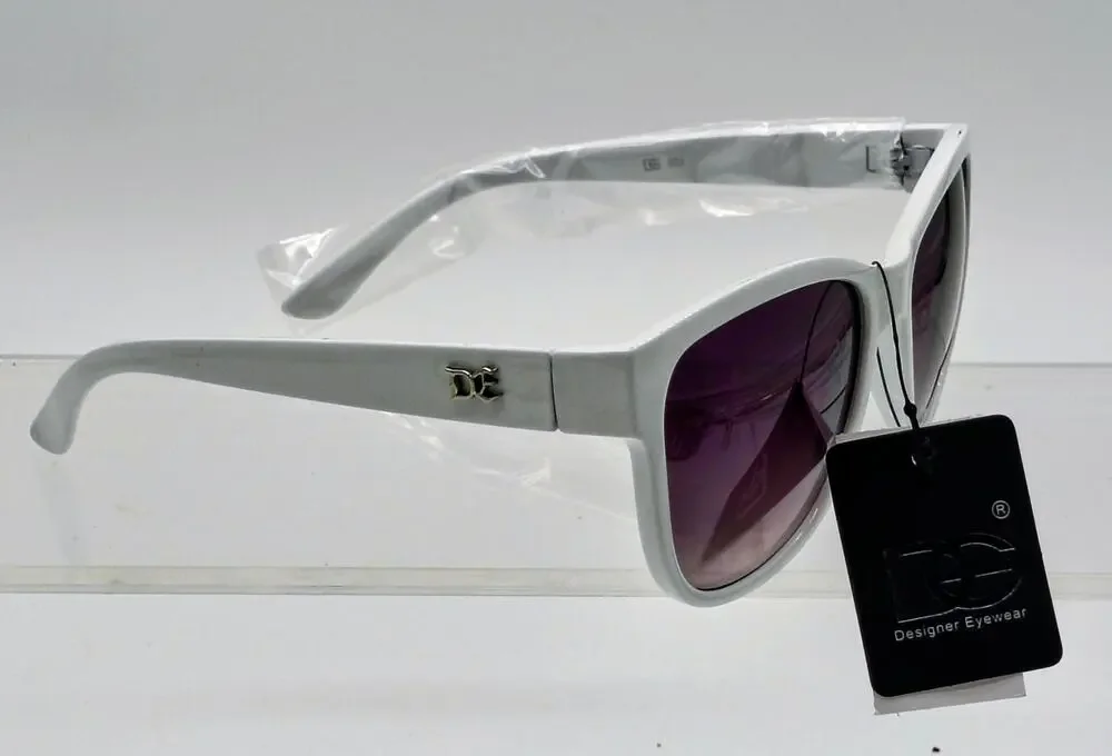 603 white sunglasses with purple